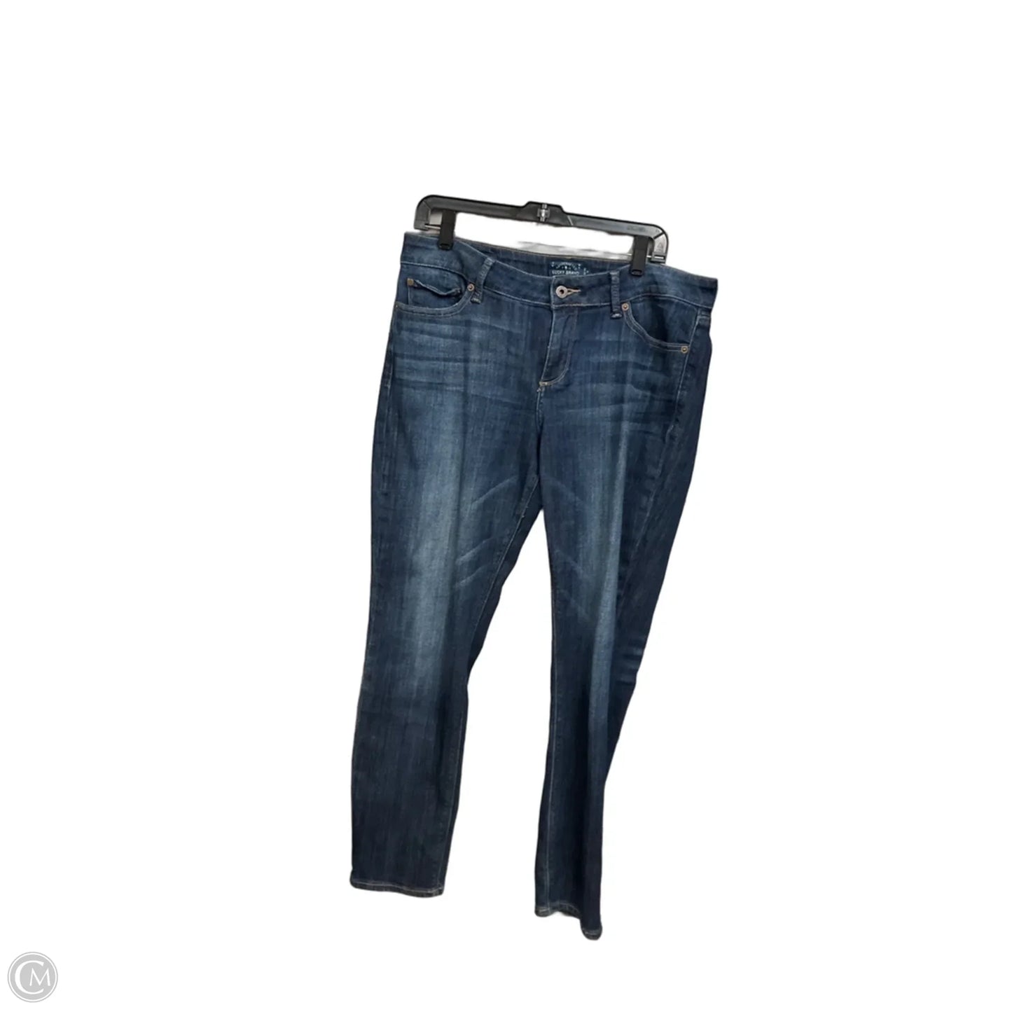 Jeans Skinny By Lucky Brand In Blue Denim, Size: 12