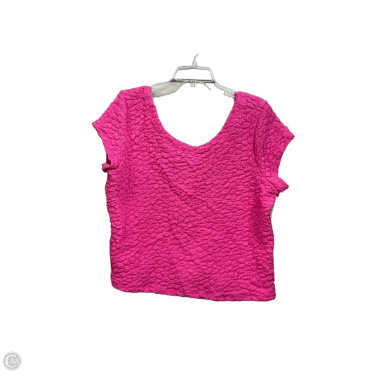 Top Short Sleeve By Maeve In Pink, Size: Xl