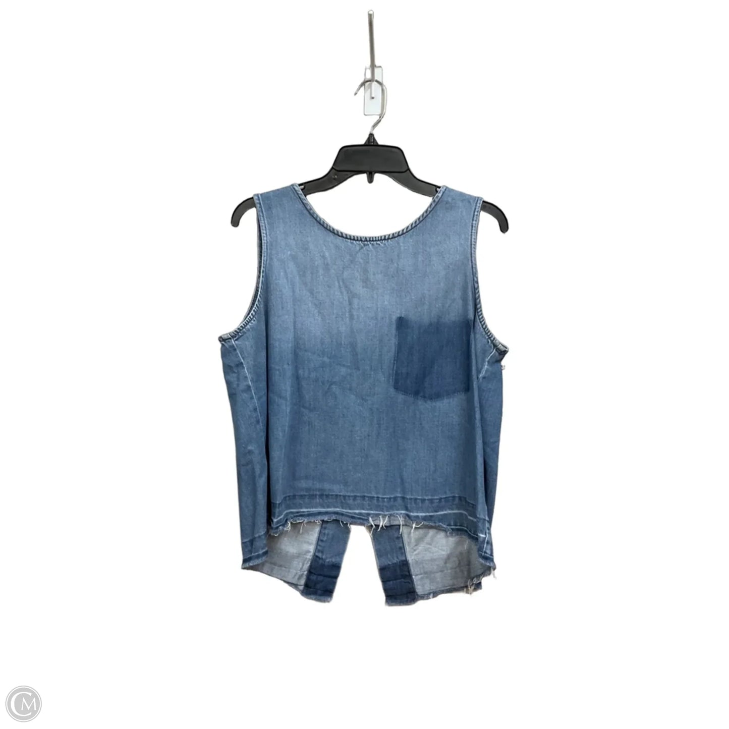 Top Sleeveless By Cloth & Stone In Blue, Size: L