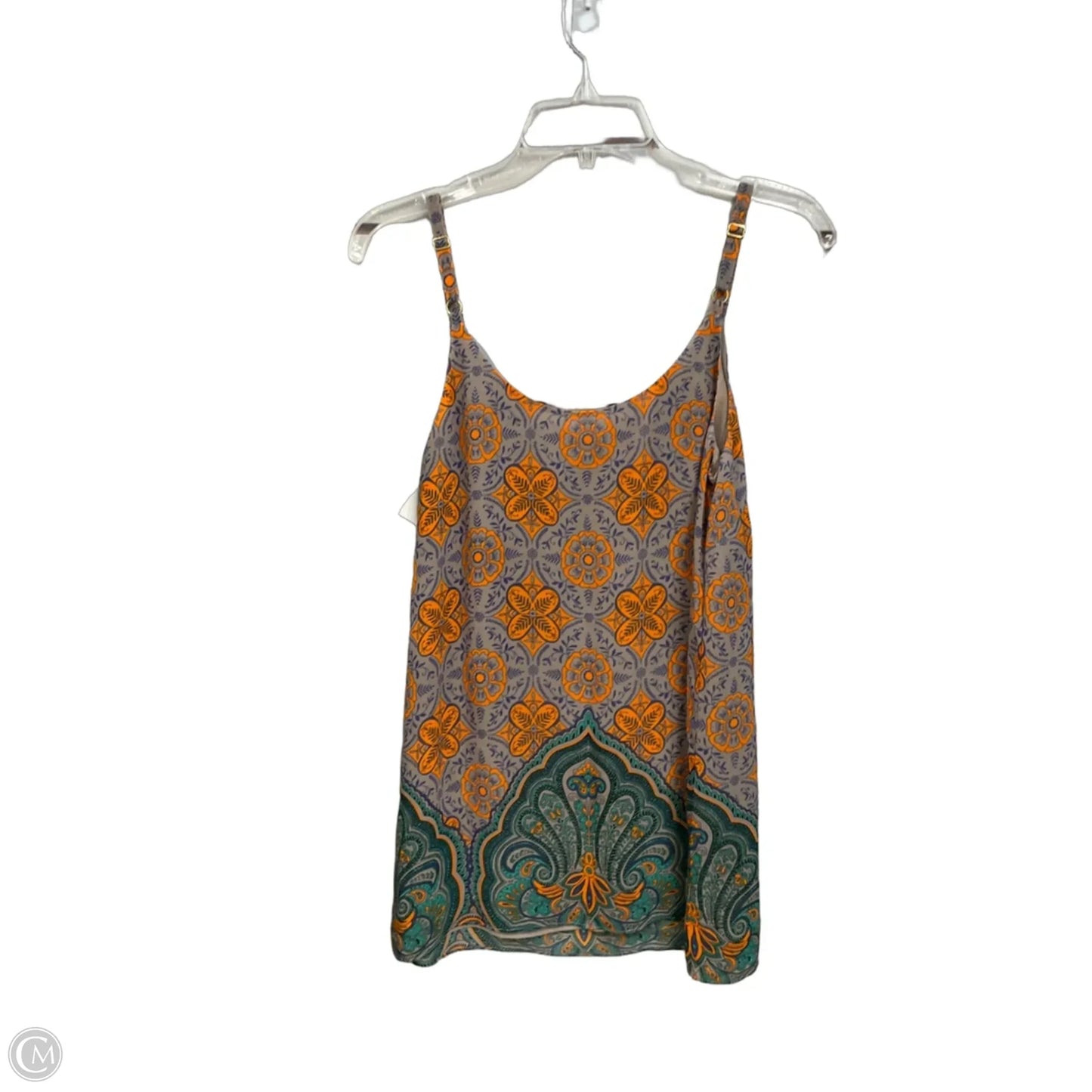Top Sleeveless By Cabi In Floral Print, Size: S