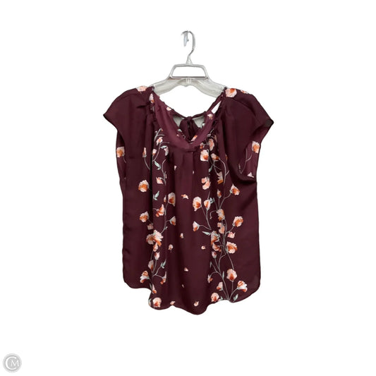 Top Sleeveless By Lc Lauren Conrad In Floral Print, Size: Xxl