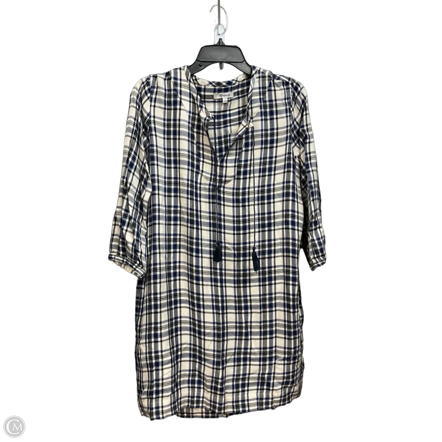 Dress Casual Short By Madewell In Plaid Pattern, Size: S