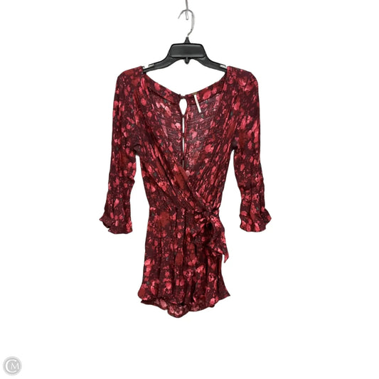 Romper By Free People In Floral Print, Size: Xs