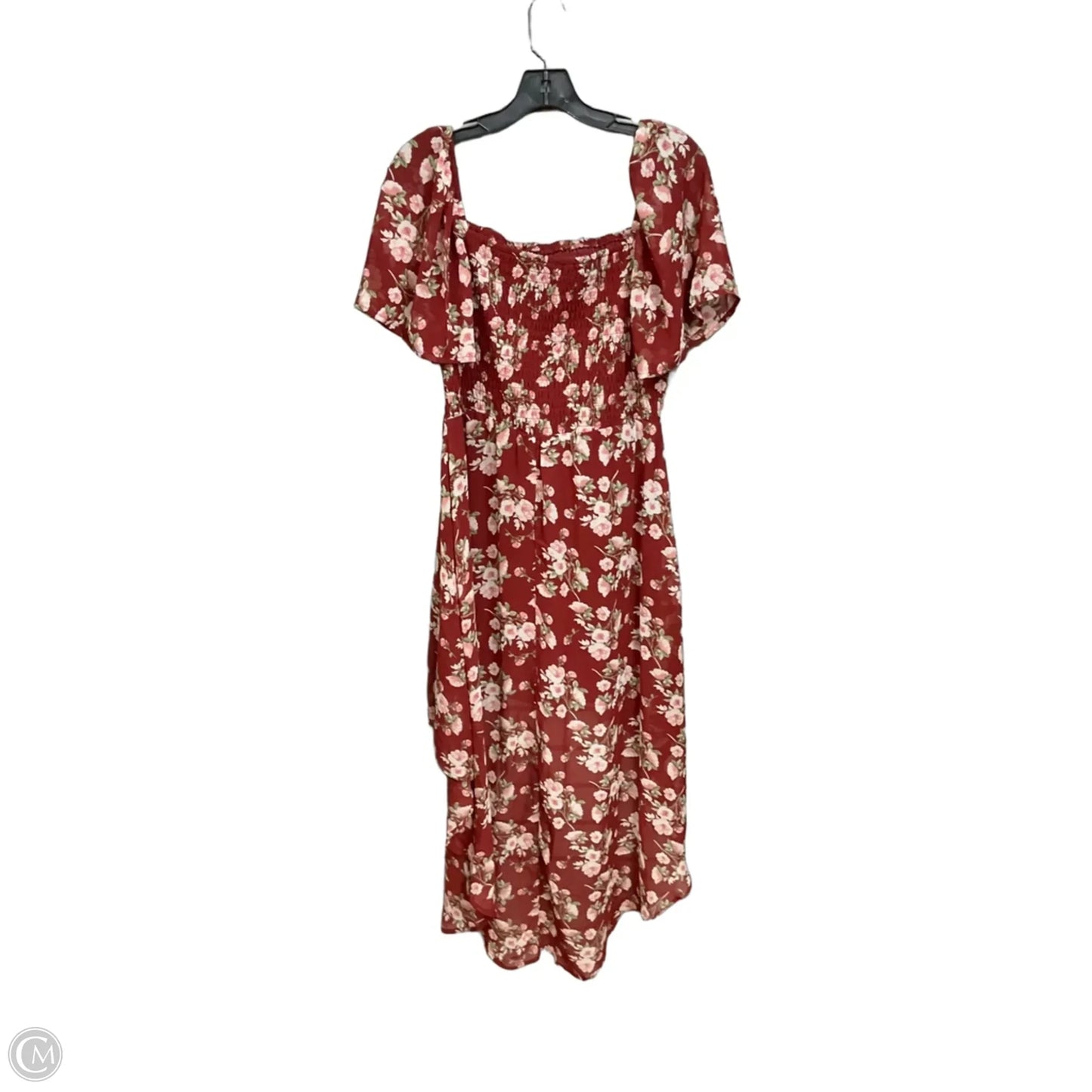 Dress Casual Midi By Lily Rose In Floral Print, Size: Xl