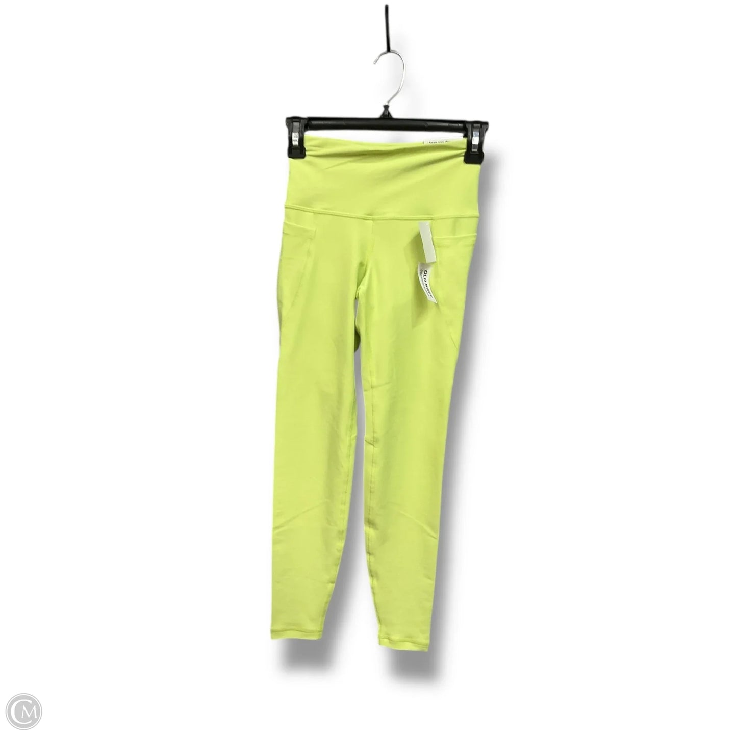 Athletic Leggings By Old Navy In Chartreuse, Size: Xs