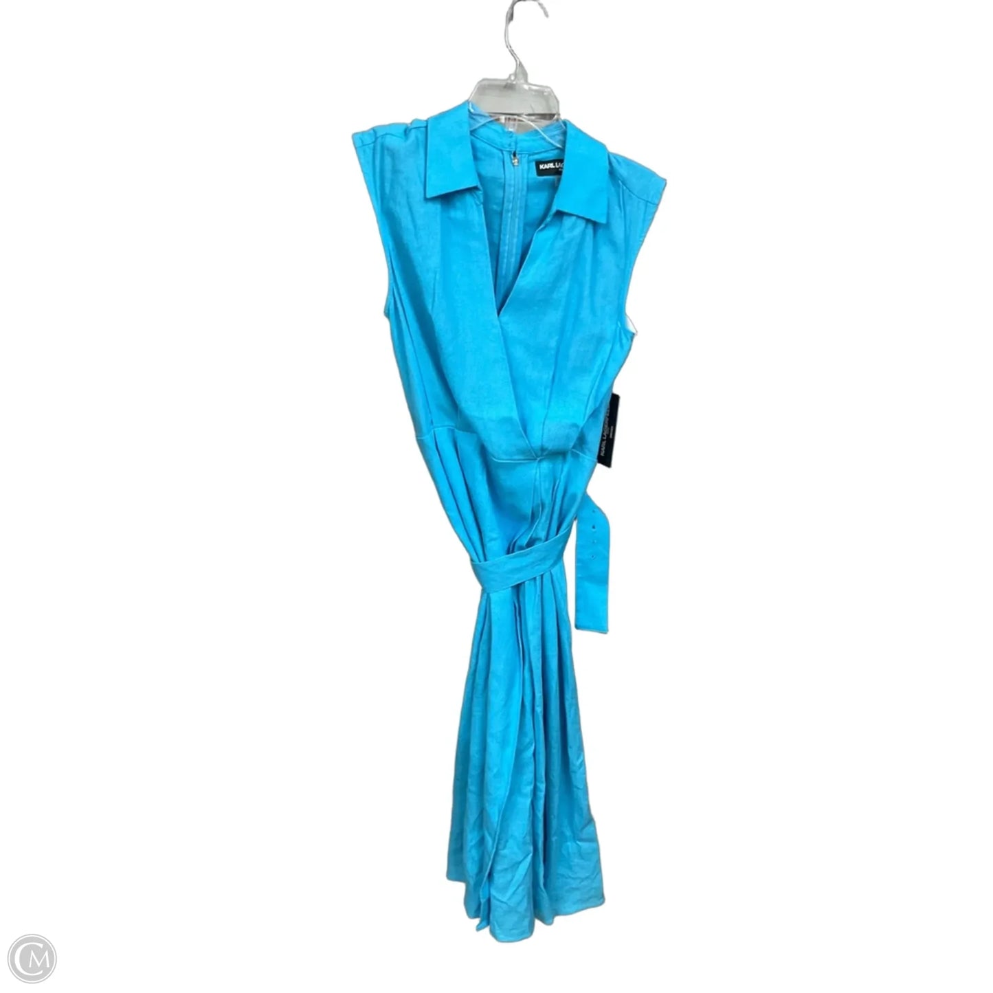 Dress Designer By Karl Lagerfeld In Blue, Size: 10
