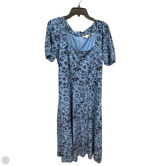 Dress Casual Midi By Boden In Floral Print, Size: M