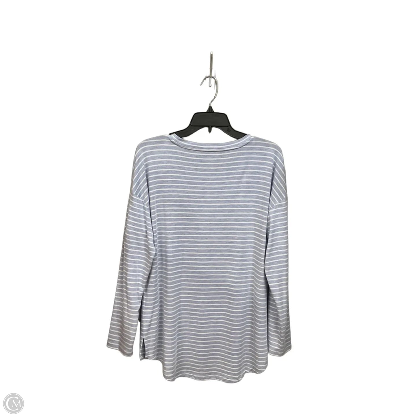 Top Long Sleeve By Talbots In Striped Pattern, Size: Lp