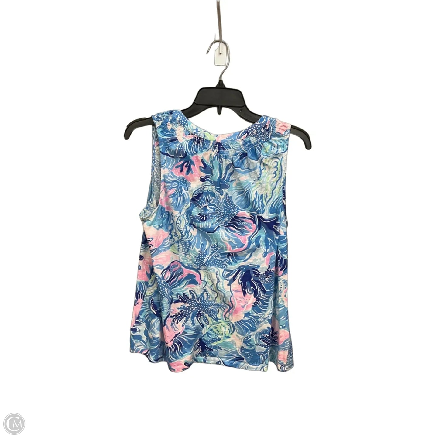 Top Sleeveless Designer By Lilly Pulitzer In Blue, Size: M