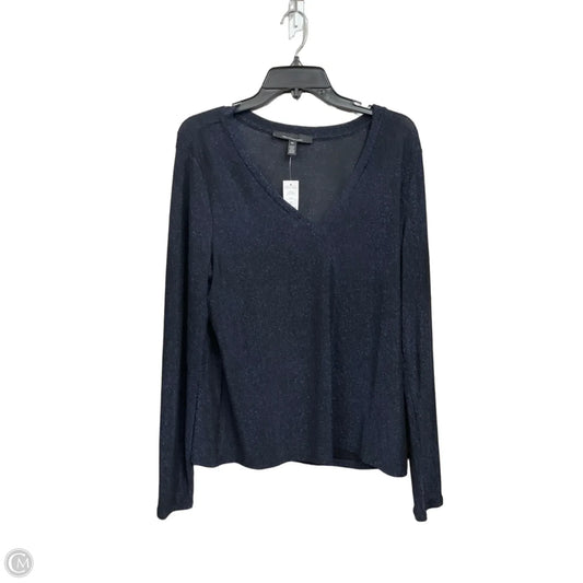 Top Long Sleeve By White House Black Market In Blue, Size: Xl