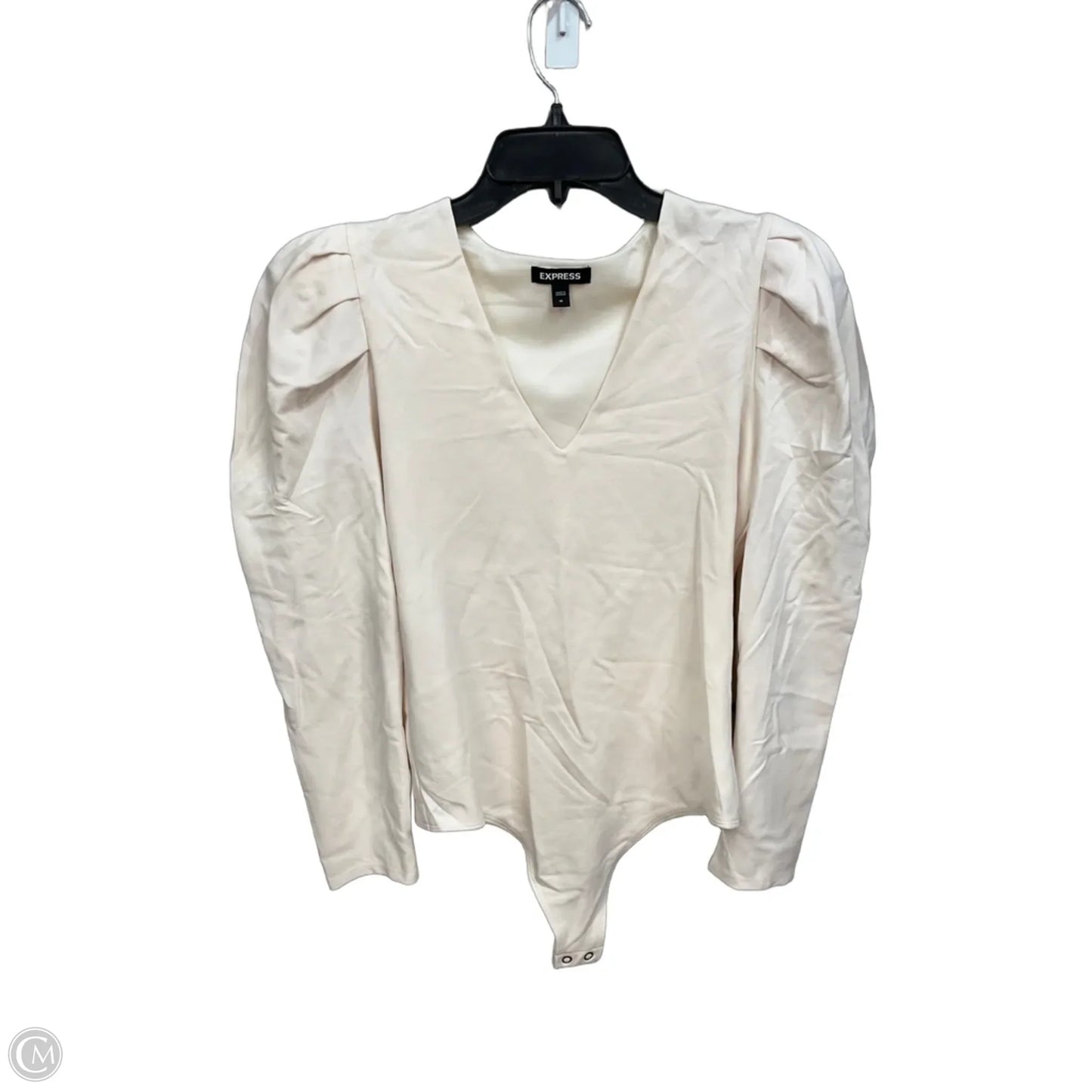 Bodysuit By Express In Cream, Size: M