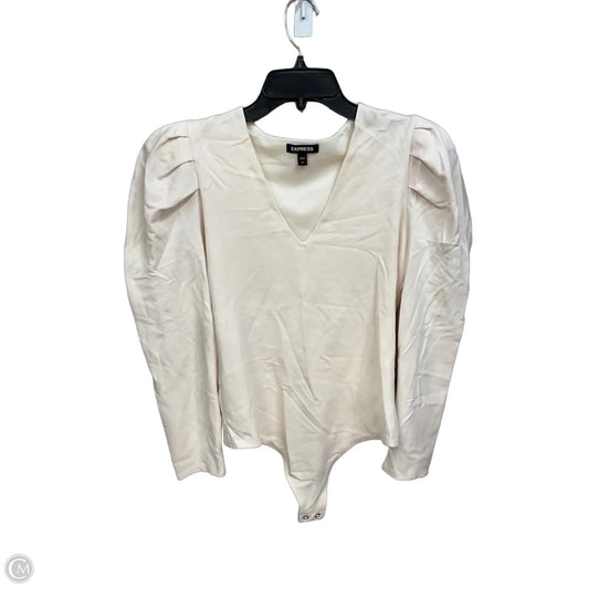 Bodysuit By Express In Cream, Size: M