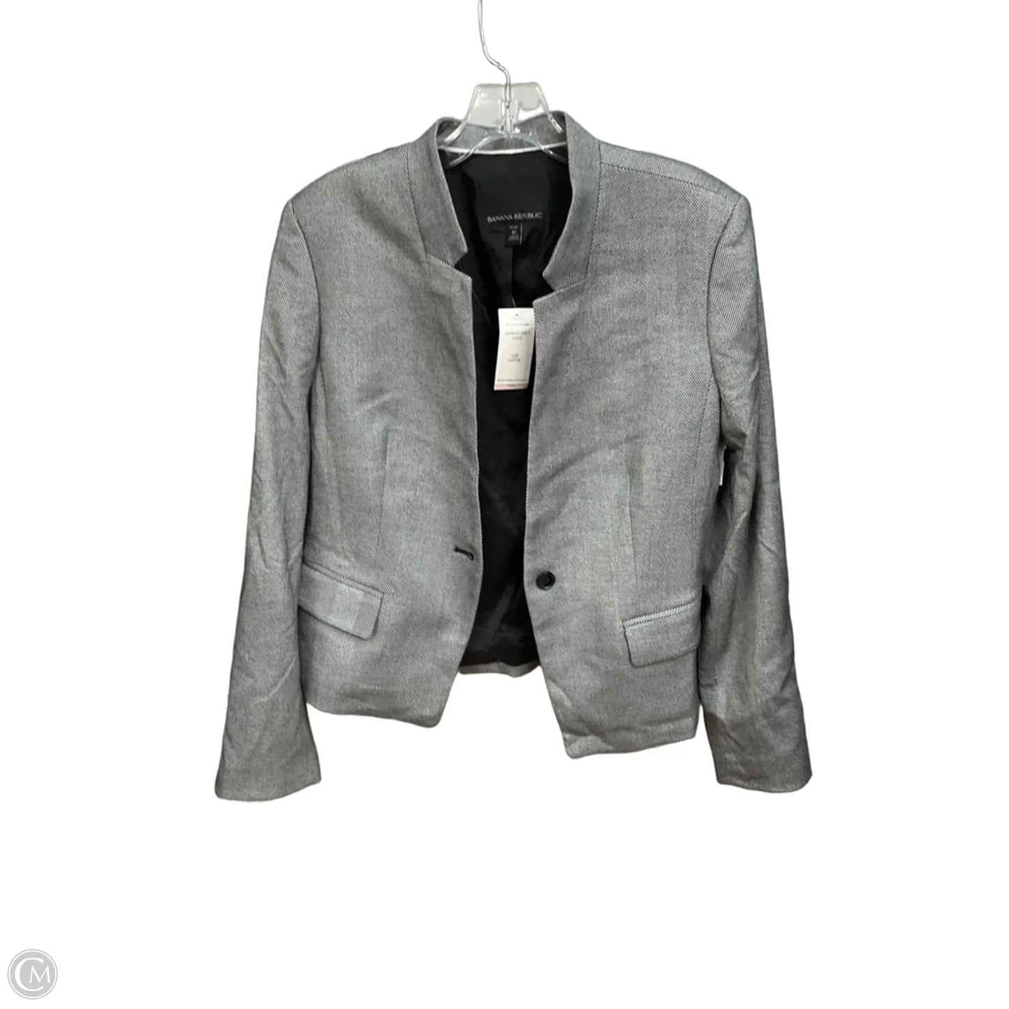 Blazer By Banana Republic In Grey, Size: Lp