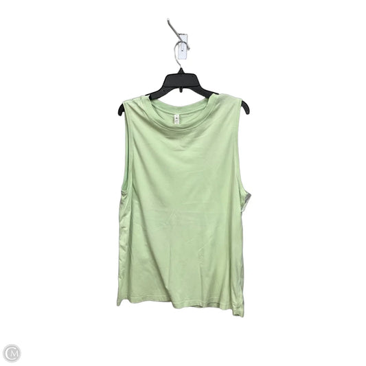 Athletic Tank Top By Lululemon In Green, Size: 12