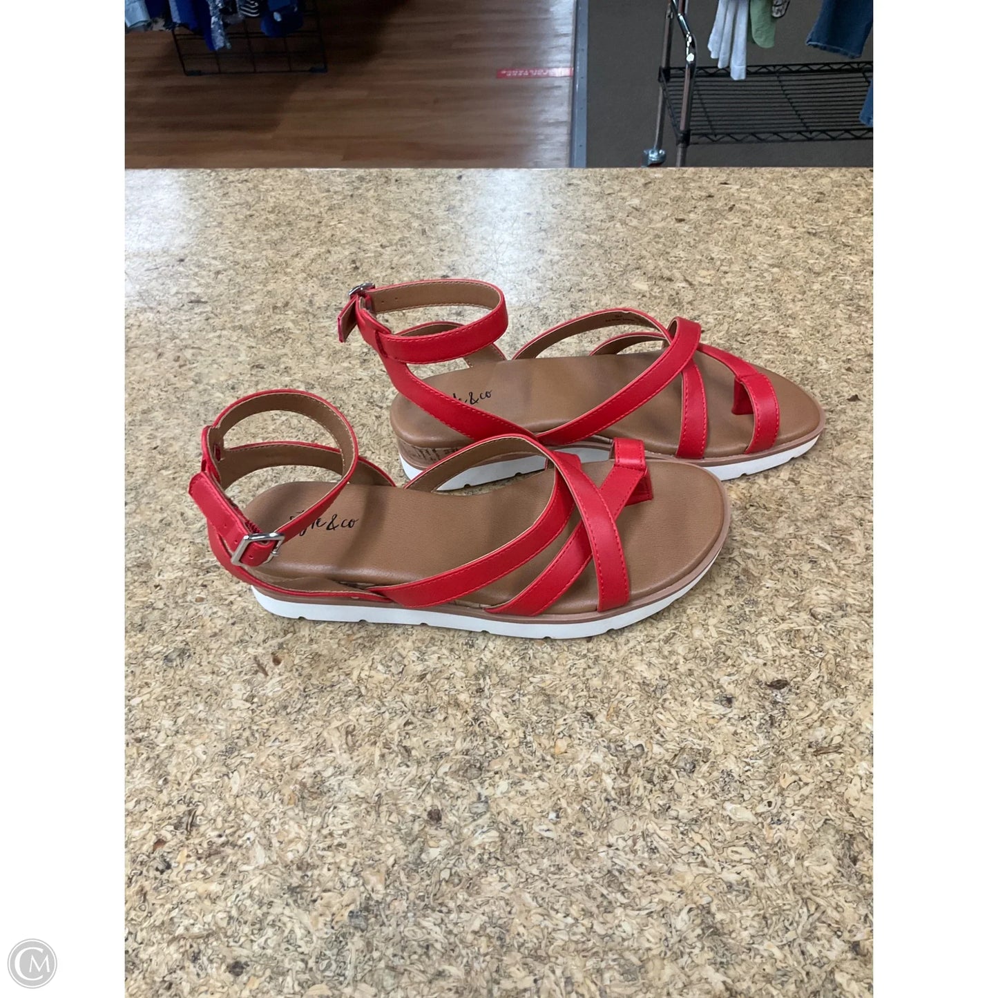 Sandals Flats By Style And Company In Tan, Size: 6