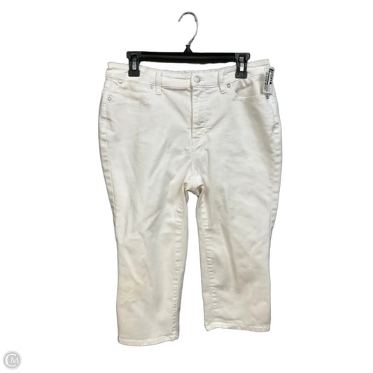 Capris By Talbots In White Denim, Size: 10