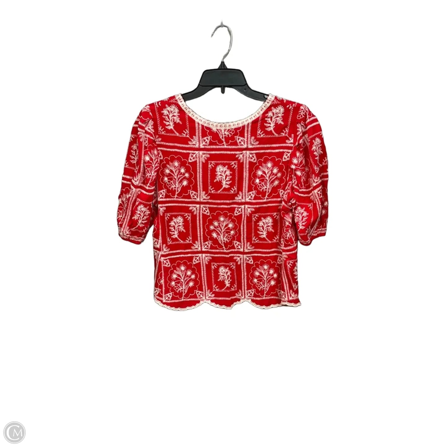 Top Short Sleeve By Solitaire In Red, Size: S