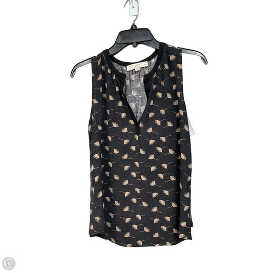 Top Sleeveless By Loft In Floral Print, Size: Sp