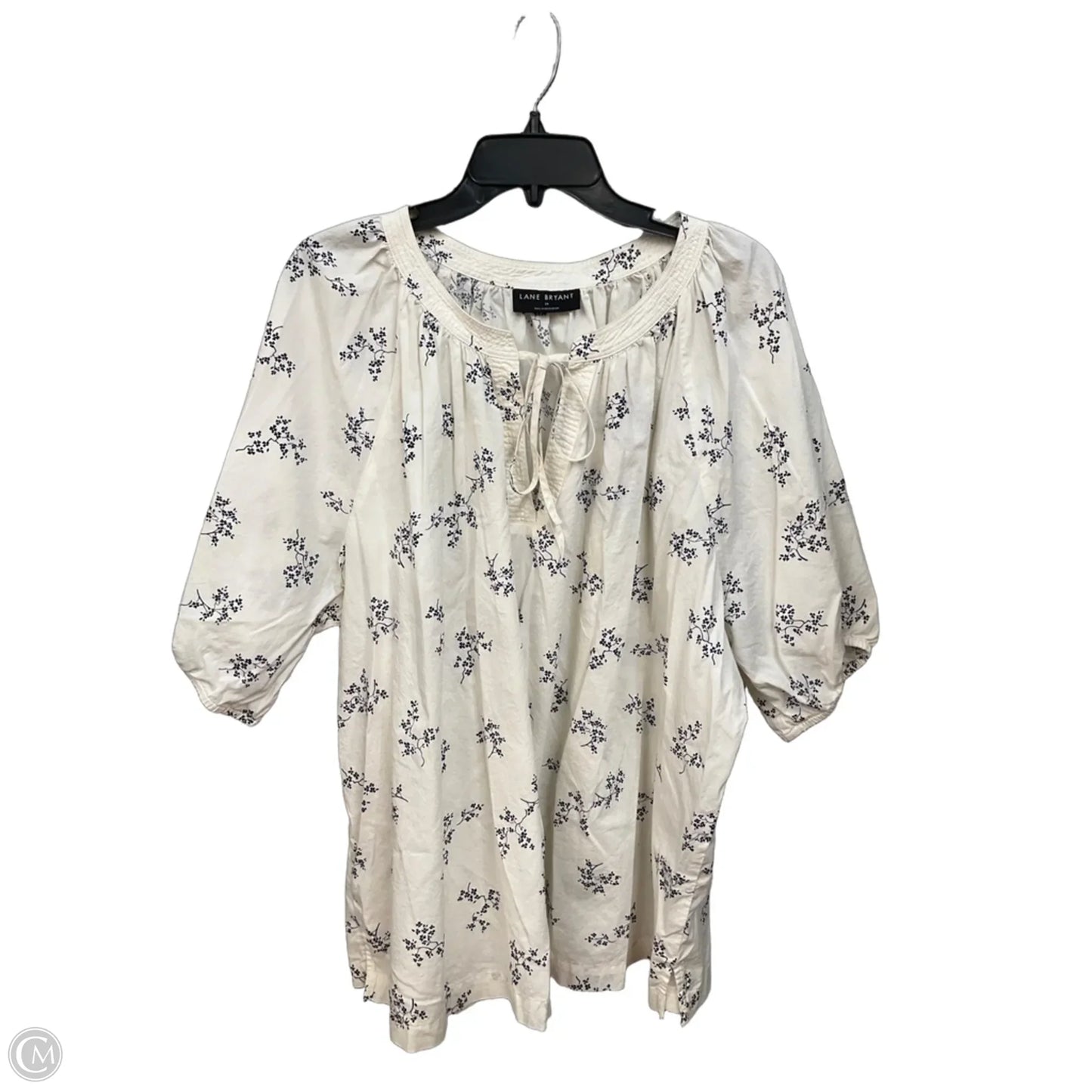 Top Short Sleeve By Lane Bryant In Floral Print, Size: 3x