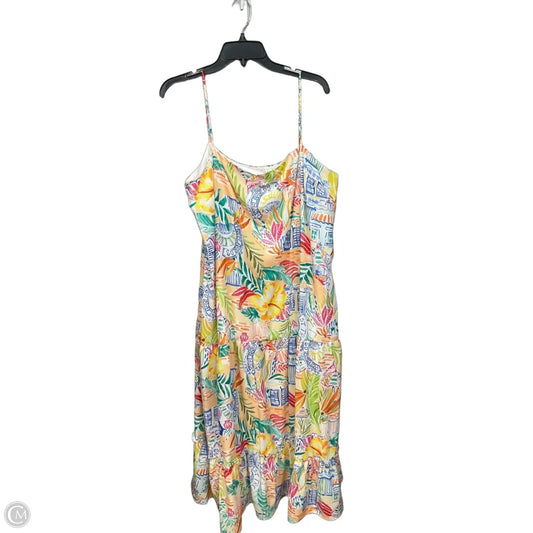 Dress Casual Midi By Julia Jordan In Multi-colored, Size: Xl