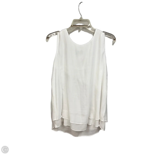 Top Sleeveless By Clothes Mentor In White, Size: M