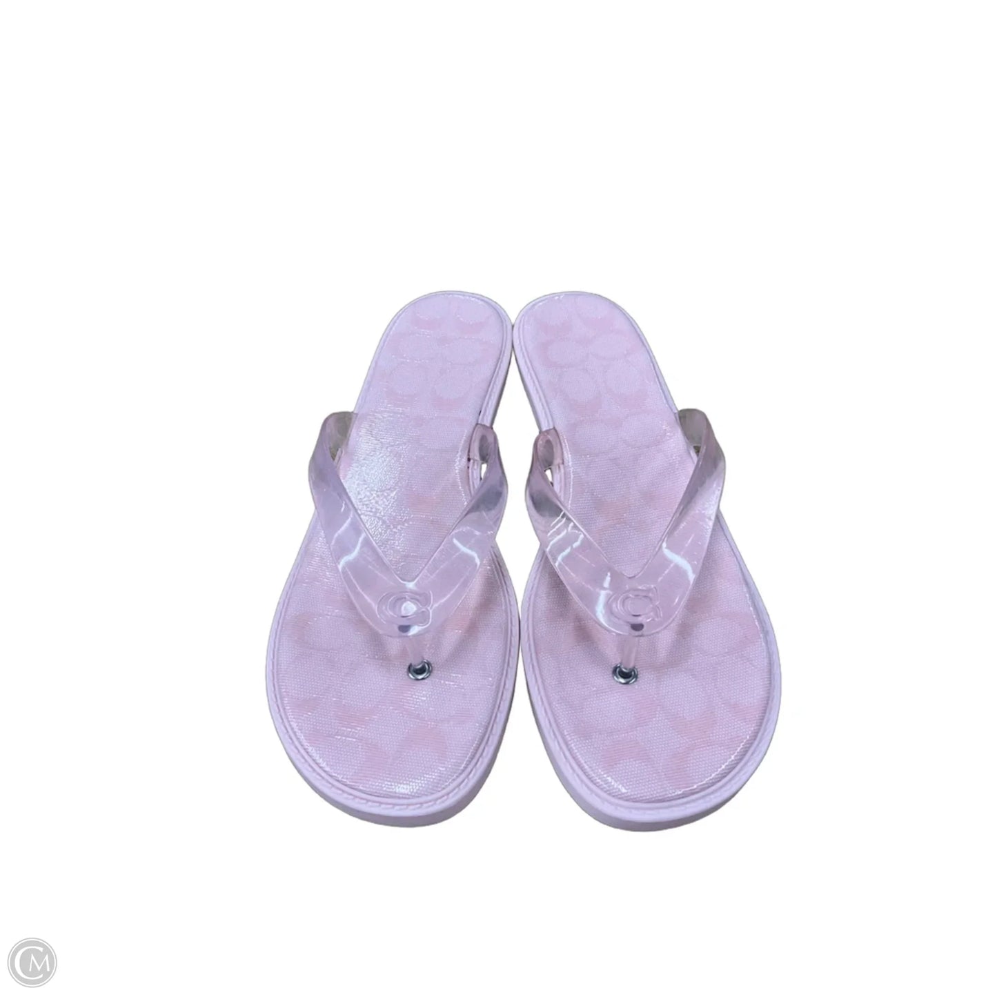Sandals Designer By Coach In Pink, Size: 10