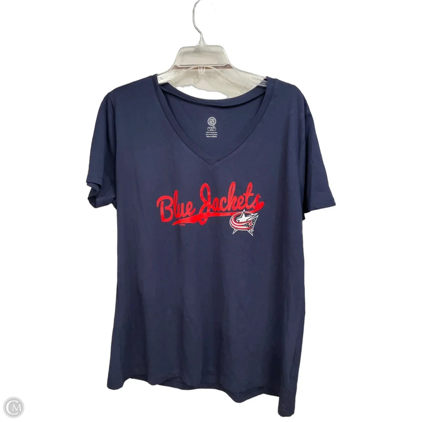 Athletic Top Short Sleeve By Nhl In Blue, Size: Xl