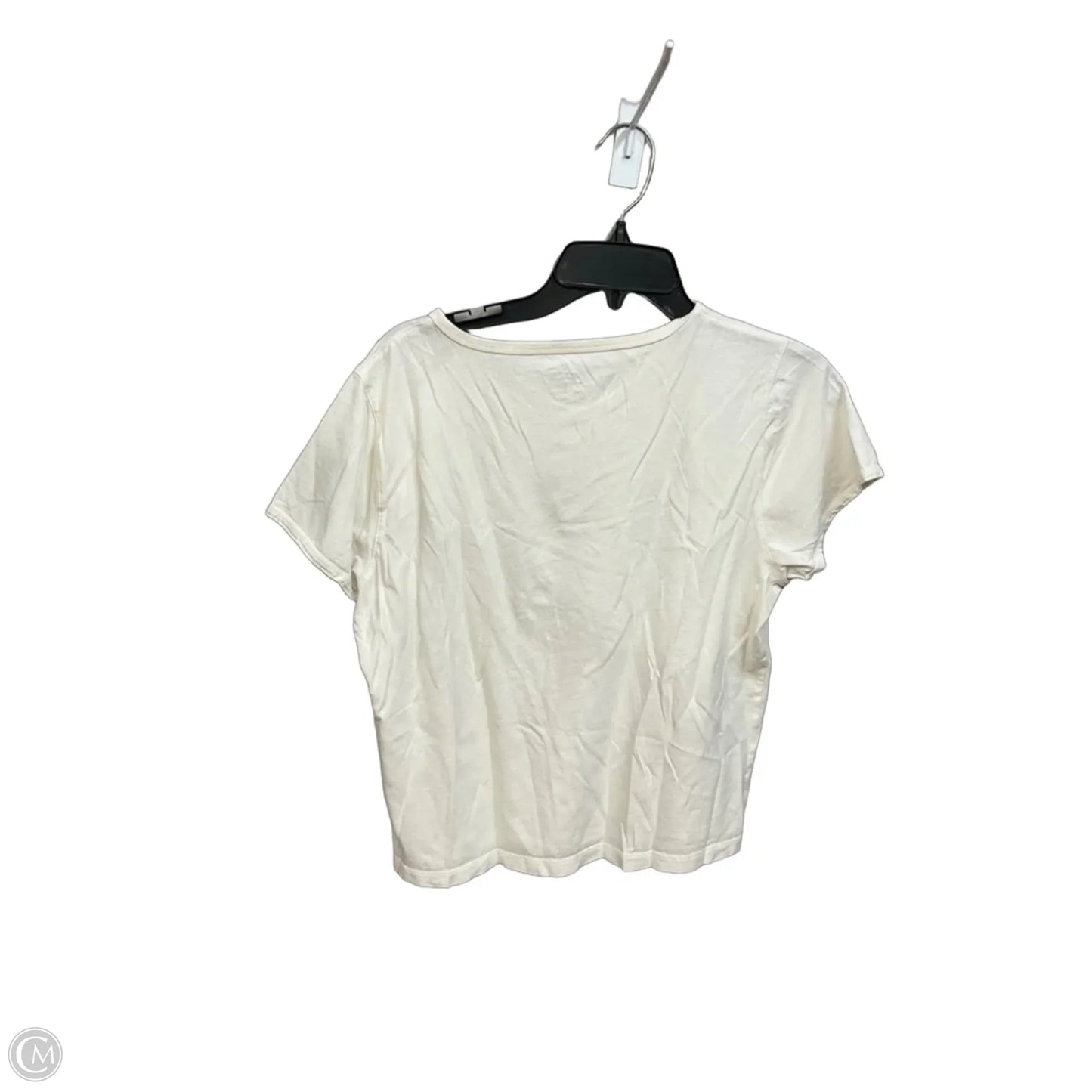 Top Short Sleeve By J. Crew In Cream, Size: L
