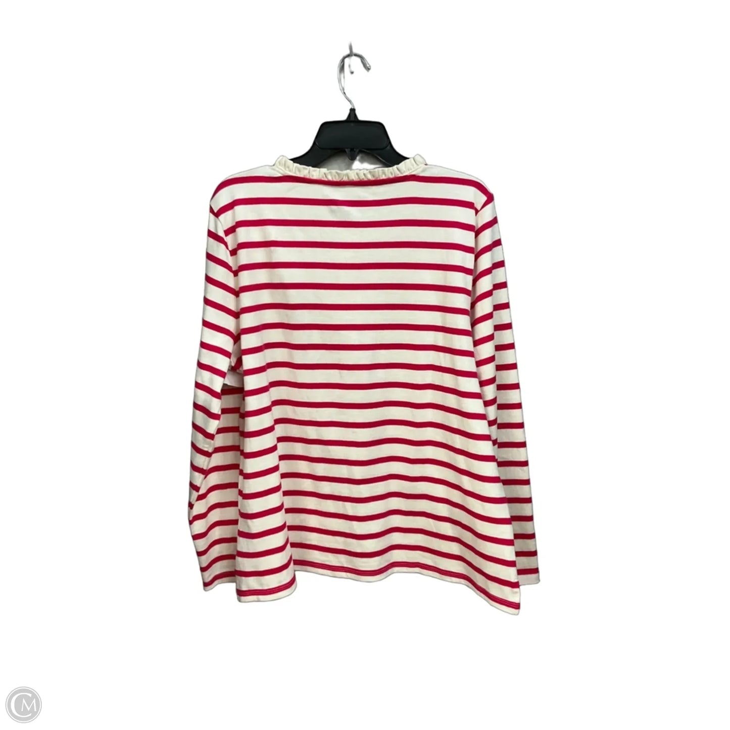 Top Long Sleeve By Talbots In Striped Pattern, Size: Xl