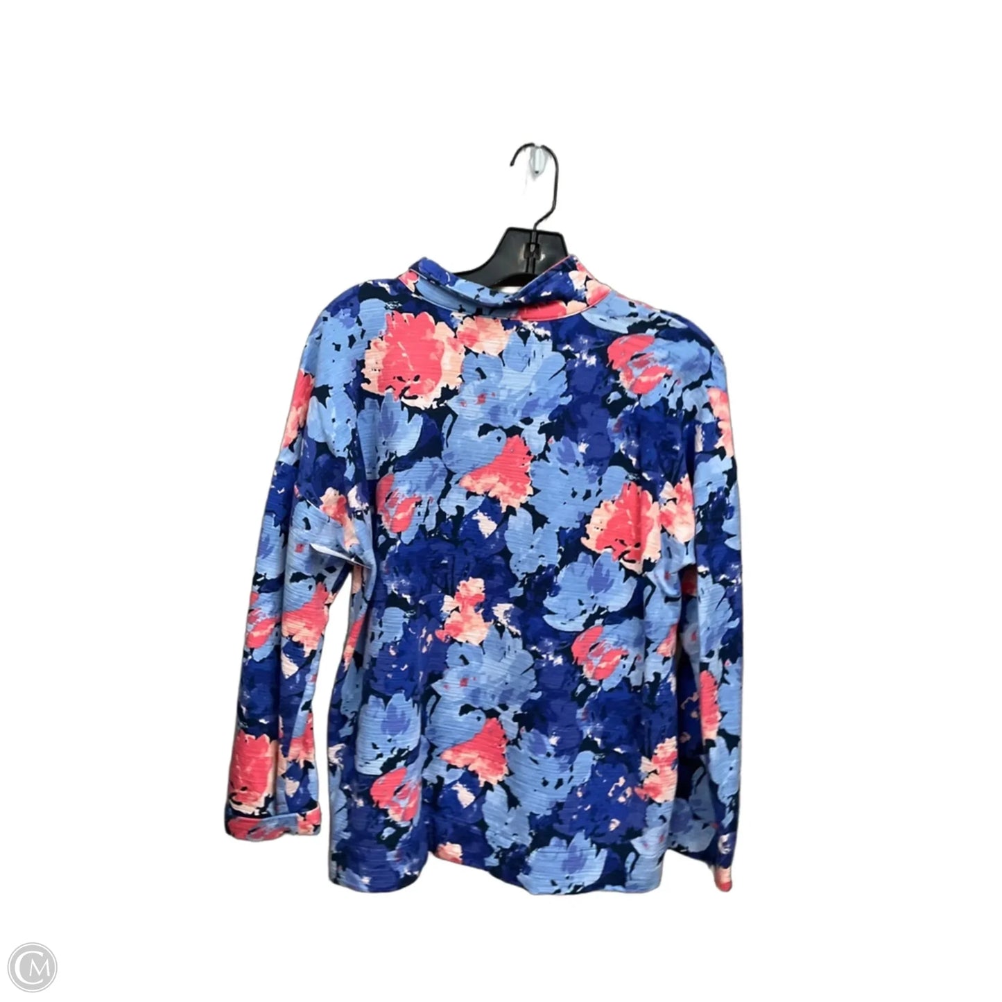 Top Long Sleeve By Talbots In Floral Print, Size: Lp