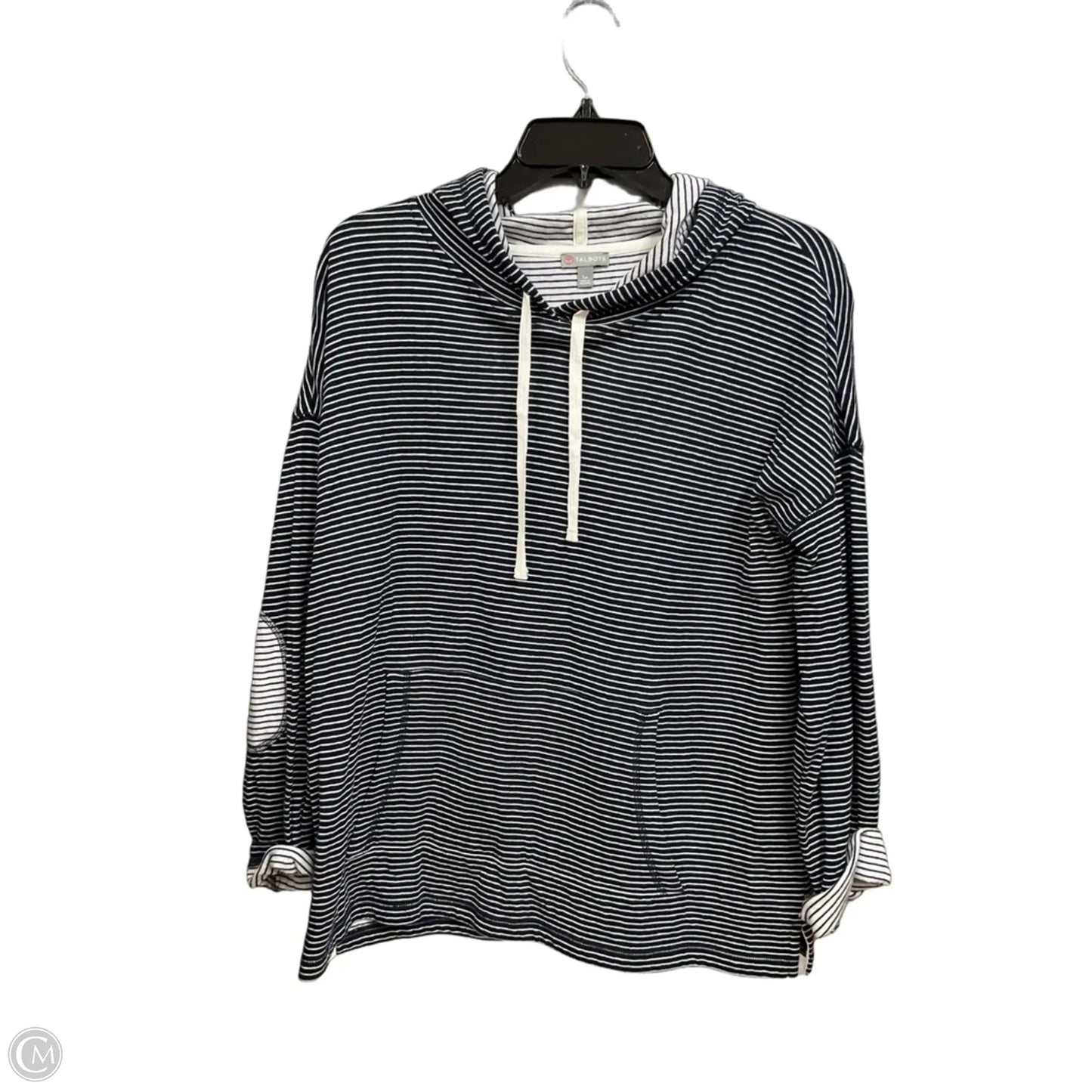 Top Long Sleeve By Talbots In Striped Pattern, Size: Lp