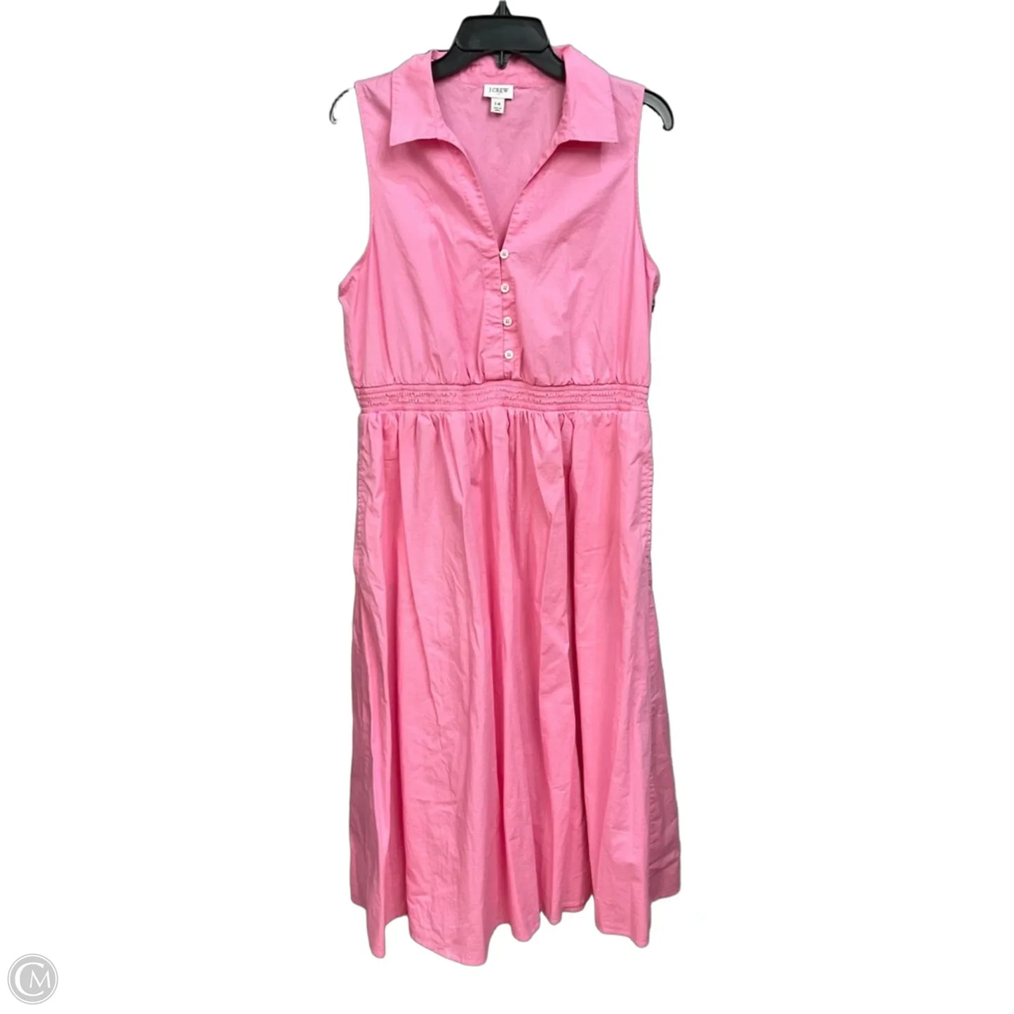 Dress Casual Maxi By J. Crew In Pink, Size: Xl