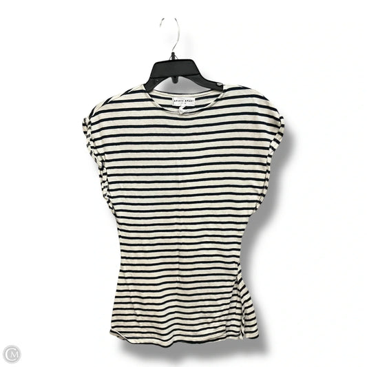 Top Short Sleeve By Cma In Striped Pattern, Size: S