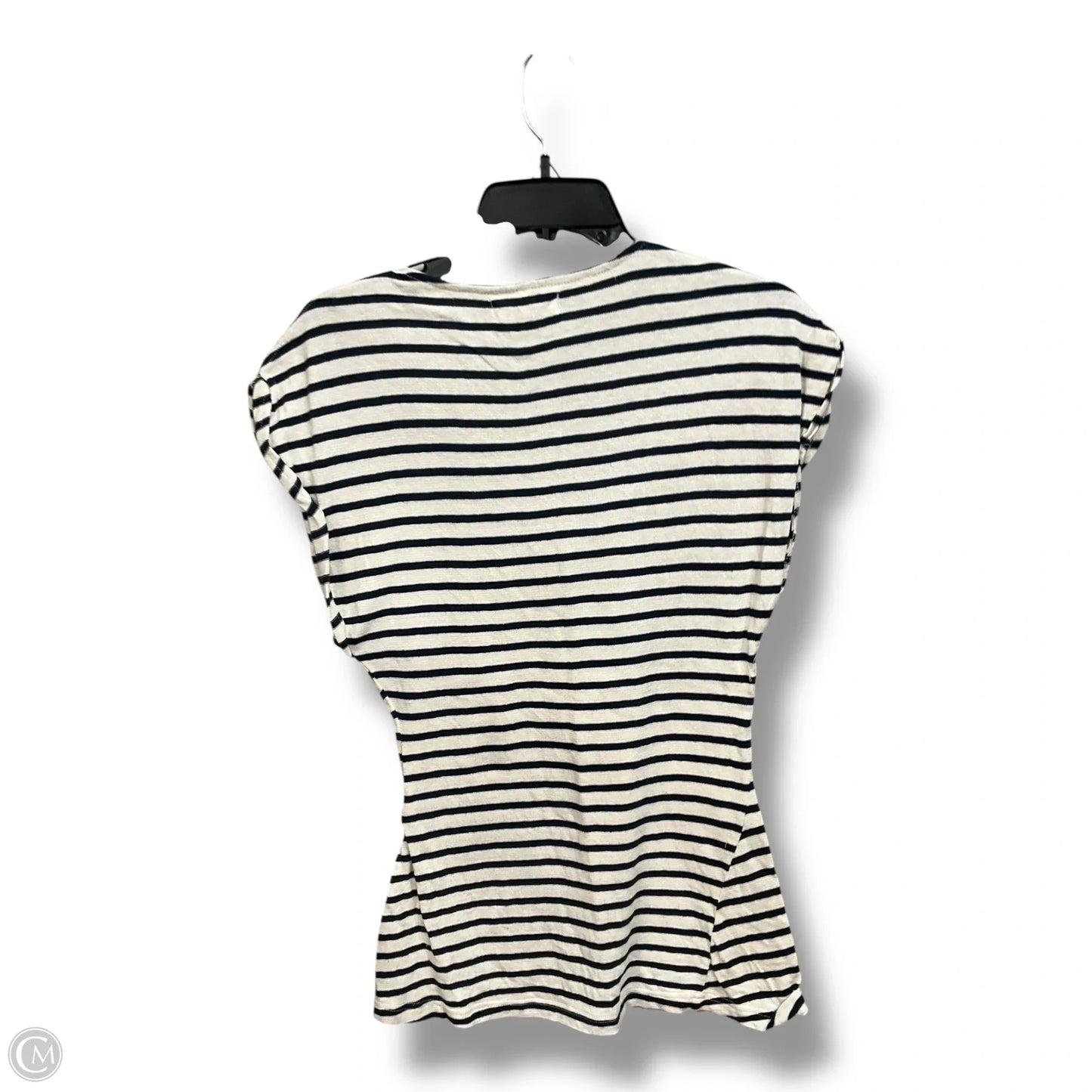 Top Short Sleeve By Cma In Striped Pattern, Size: S