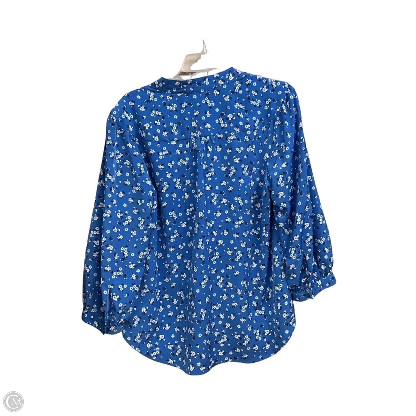 Blouse Designer By Karl Lagerfeld In Floral Print, Size: L