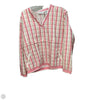 Athletic Jacket By Liz Golf In Plaid Pattern, Size: Xl