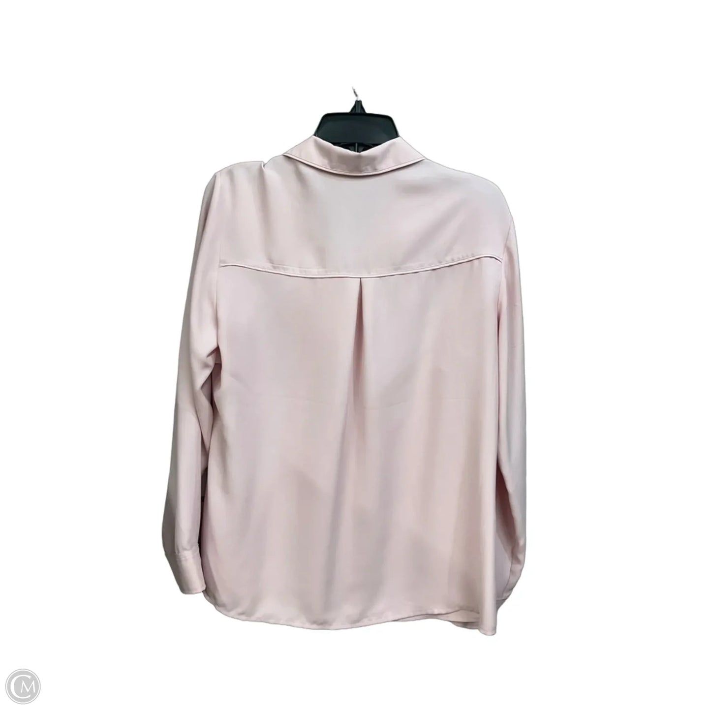 Blouse Long Sleeve By Express In Pink, Size: L