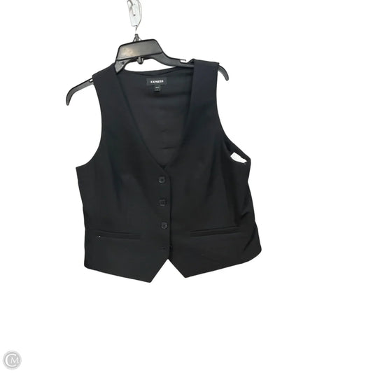 Vest Other By Express In Black, Size: L