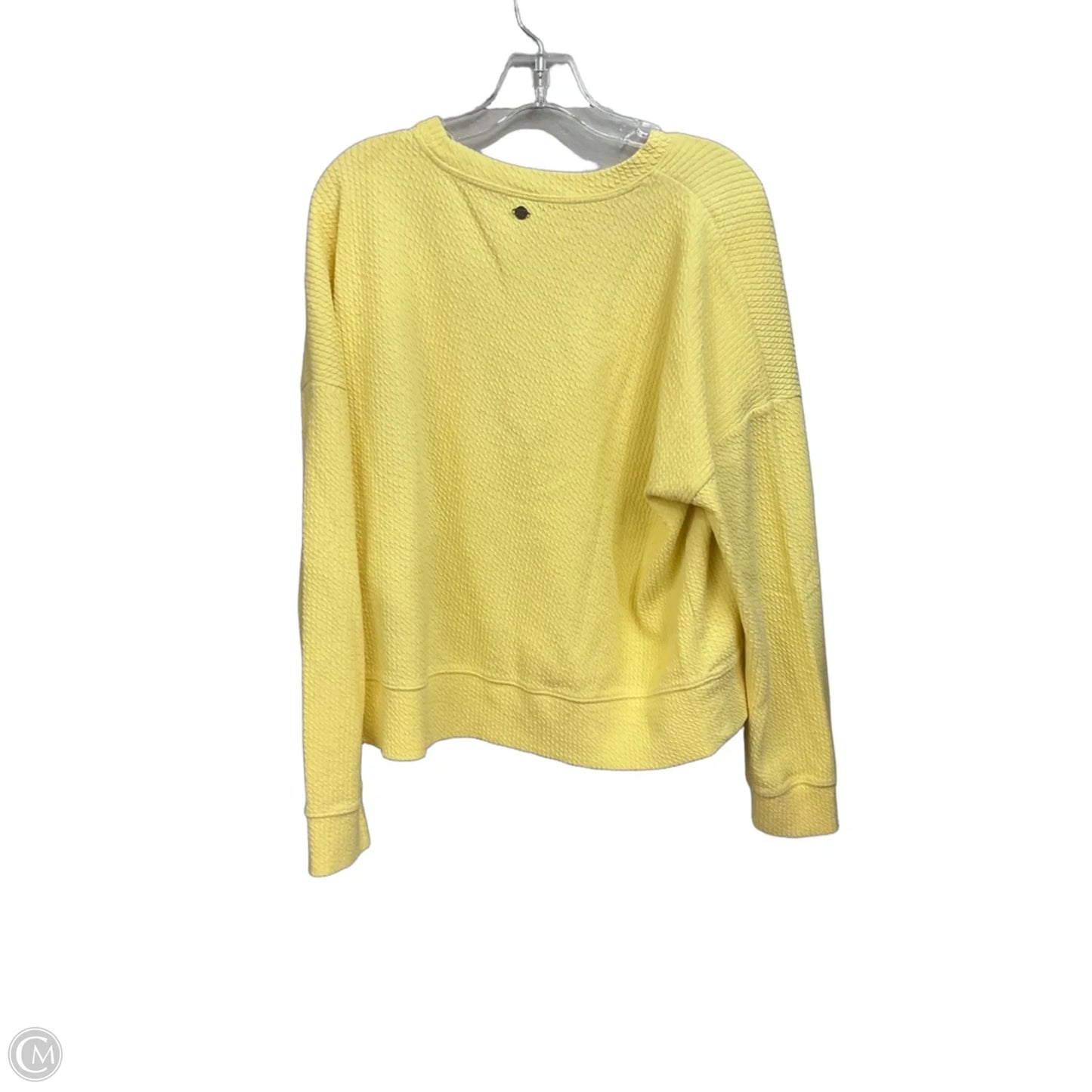 Top Long Sleeve By Calia In Yellow, Size: L