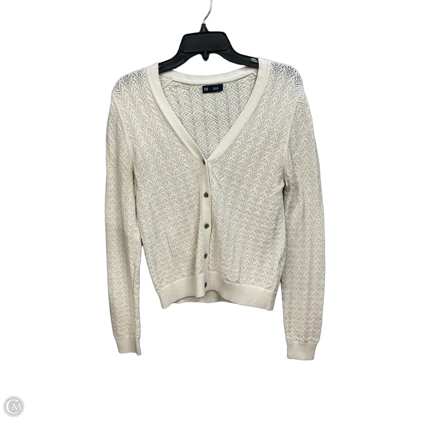 Cardigan By Gap In Beige, Size: M