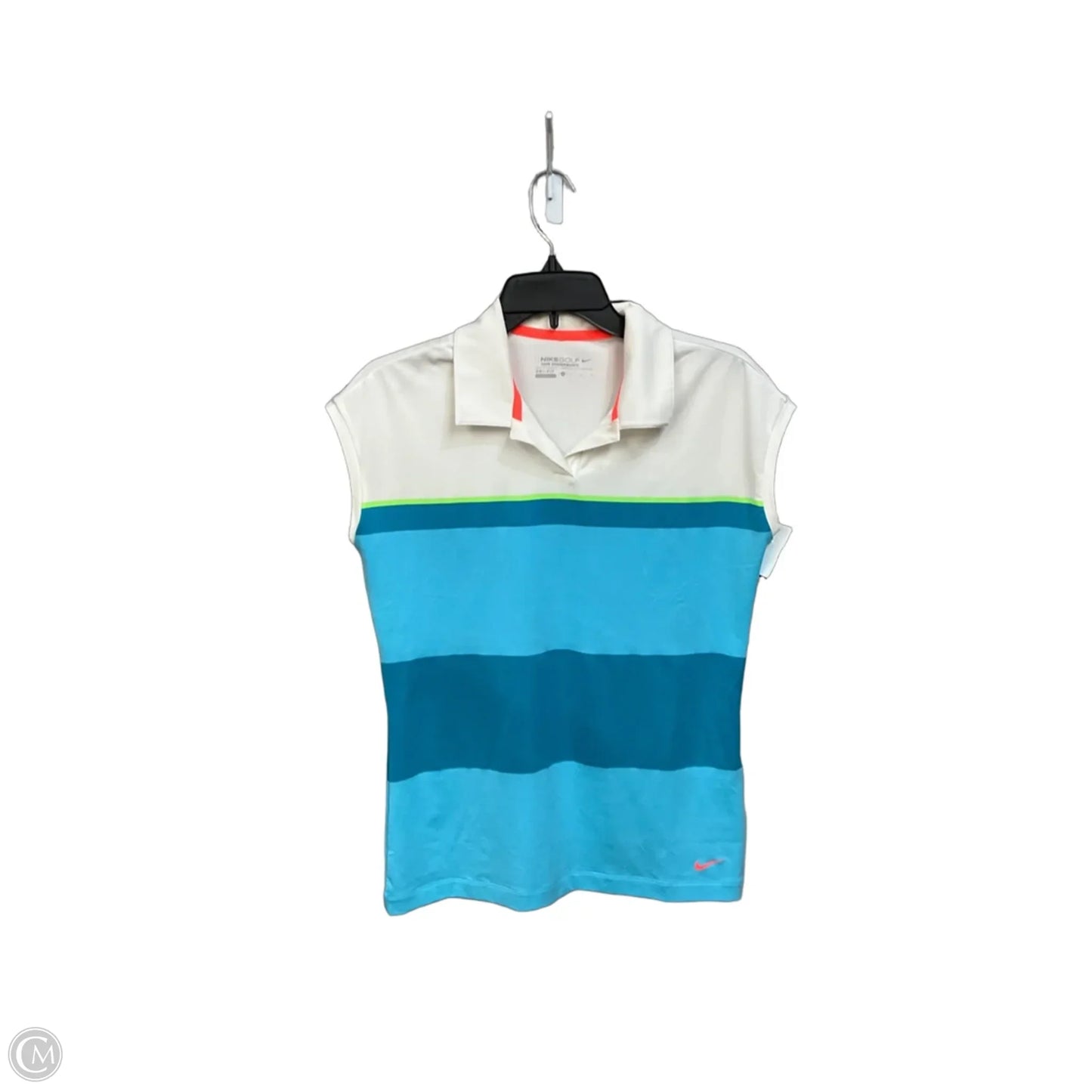 Athletic Tank Top By Nike Apparel In Striped Pattern, Size: M