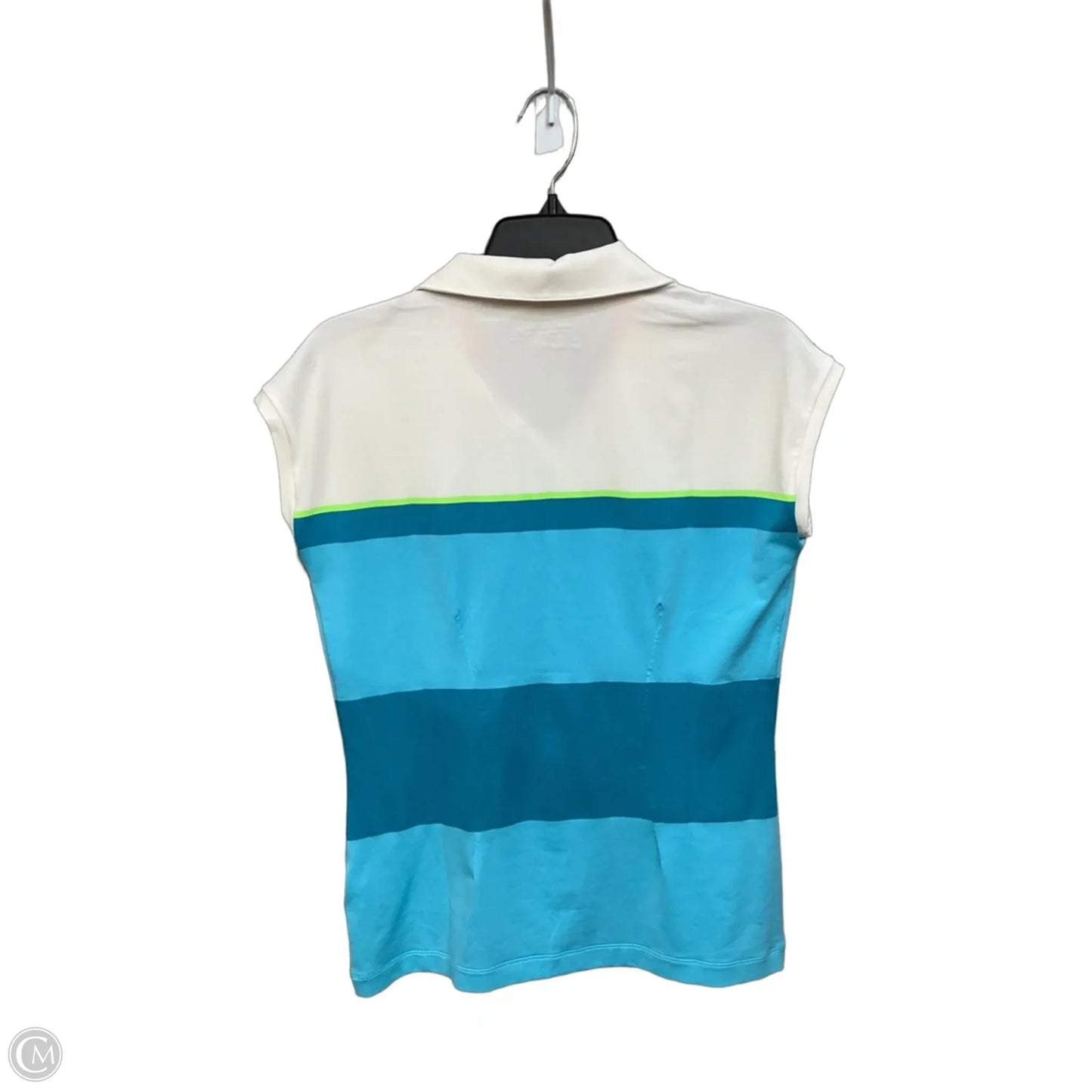 Athletic Tank Top By Nike Apparel In Striped Pattern, Size: M
