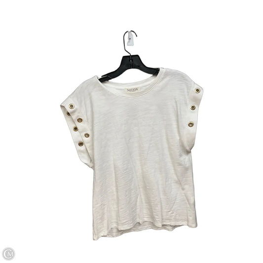Top Sleeveless By Nation In White, Size: M