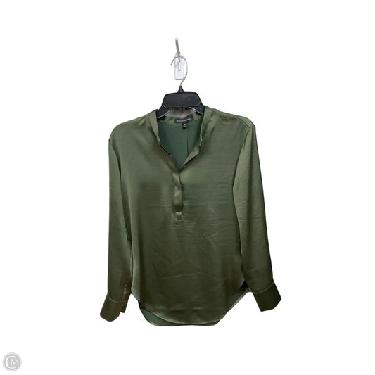 Blouse Long Sleeve By Banana Republic In Green, Size: Xs