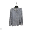 Blouse Long Sleeve By Loft In Striped Pattern, Size: L