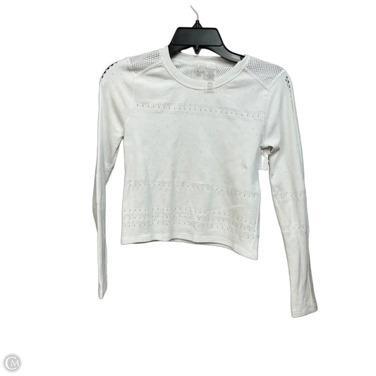 Athletic Top Long Sleeve Crewneck By Calia In White, Size: S