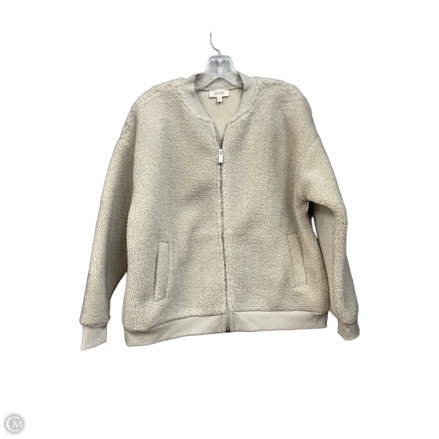 Jacket Fleece By Haven In Beige, Size: M