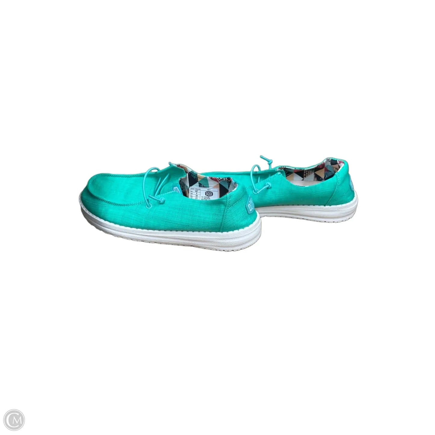 Shoes Flats By Hey Dude In Green, Size: 7