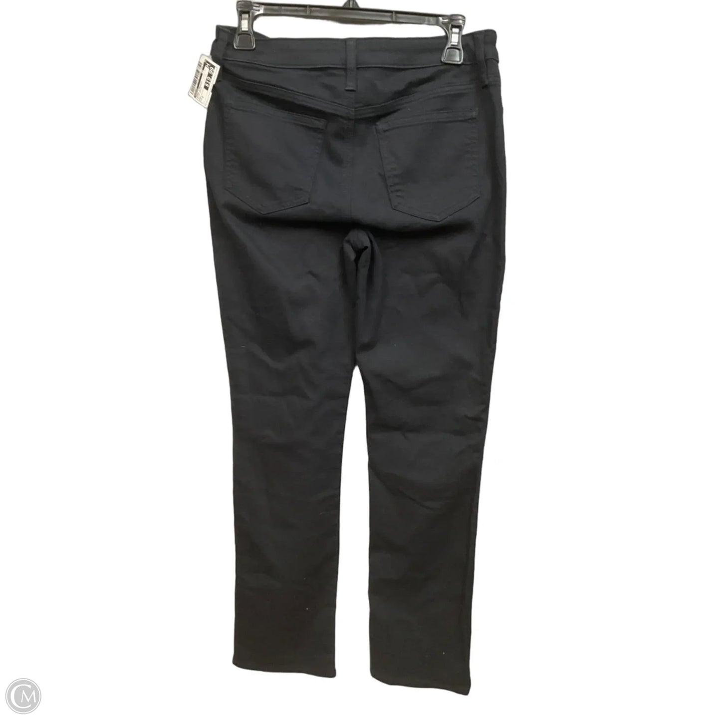 Jeans Straight By Chicos In Black Denim, Size: 2