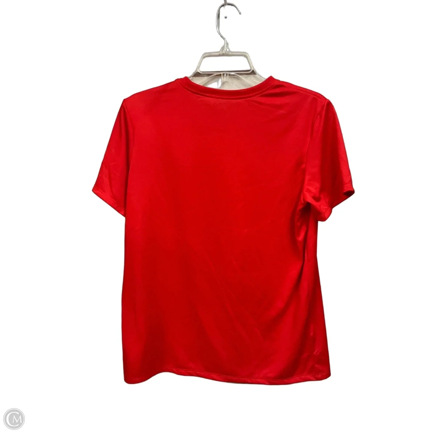 Athletic Top Short Sleeve By Nike Apparel In Red, Size: M